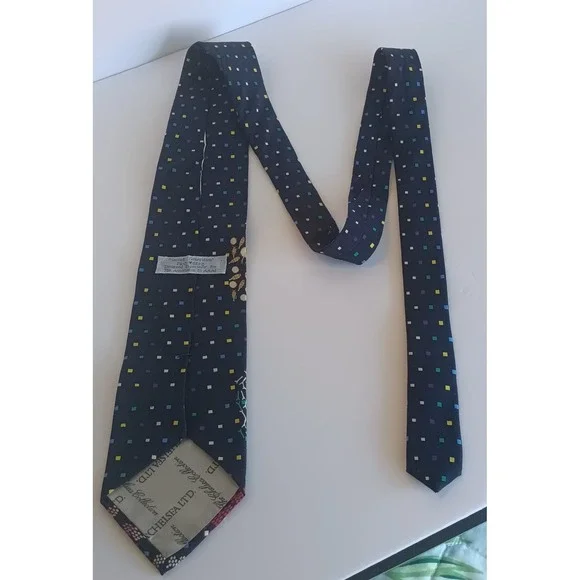 Chelsea LTD Custom Mens Silk Tie The Associates To AAAI Preppy Academia Science - Picture 2 of 6